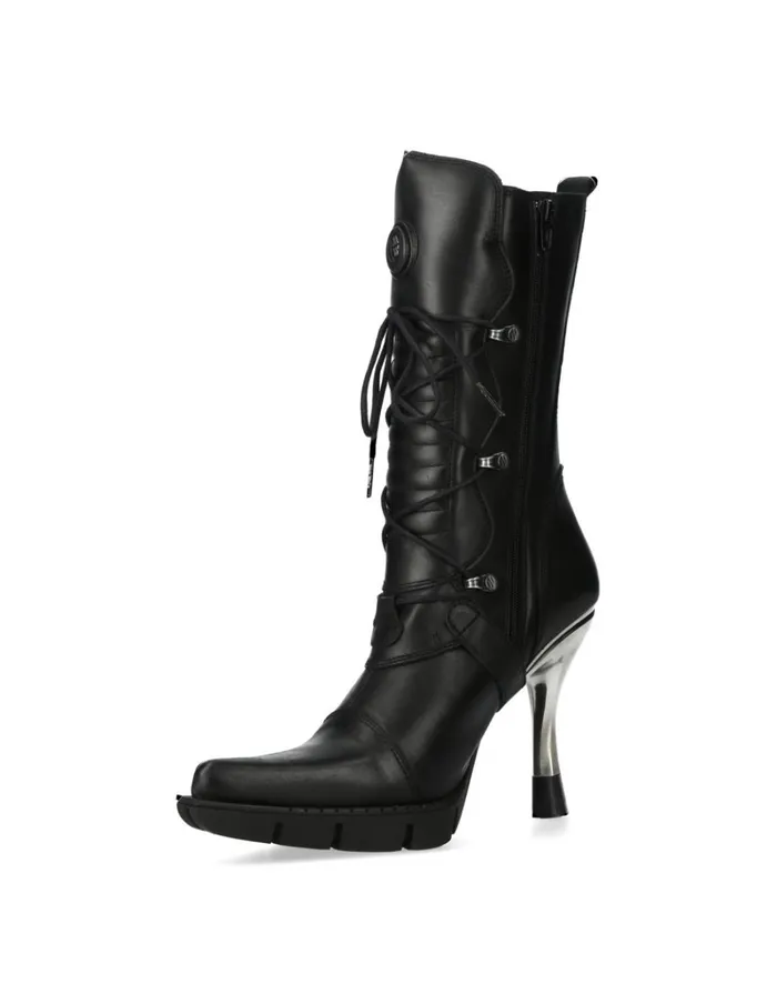 WomenMen Boot Black New M9373S13 New Rock Boots