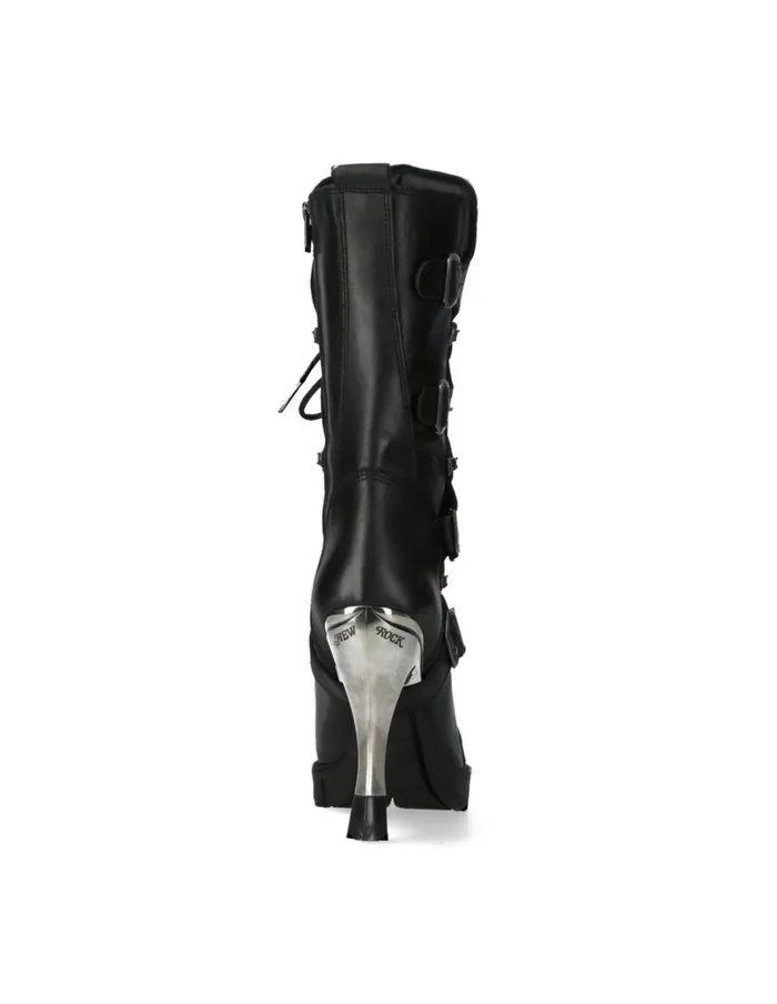 WomenMen Boot Black New M9373S13 New Rock Boots