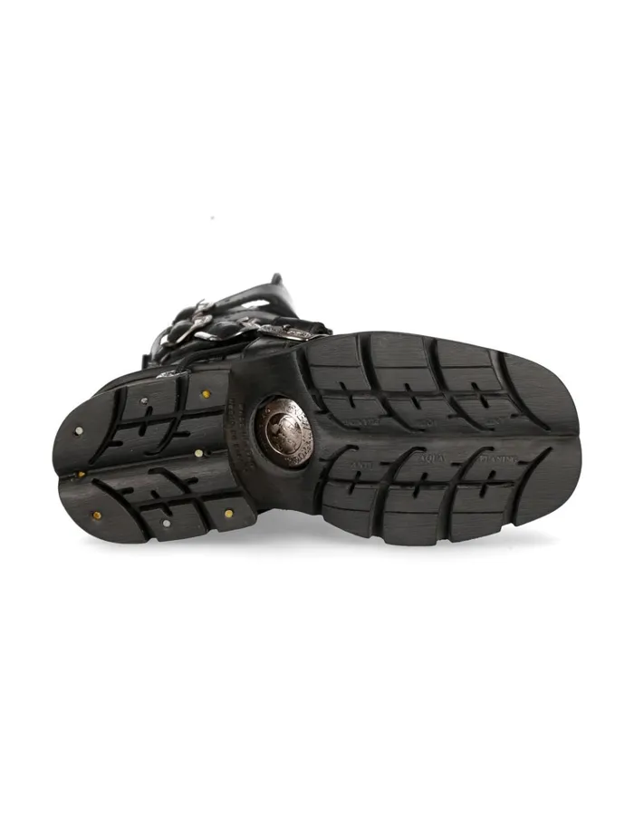 WomenMen Boot Black Planing M373S1 New Rock Boots