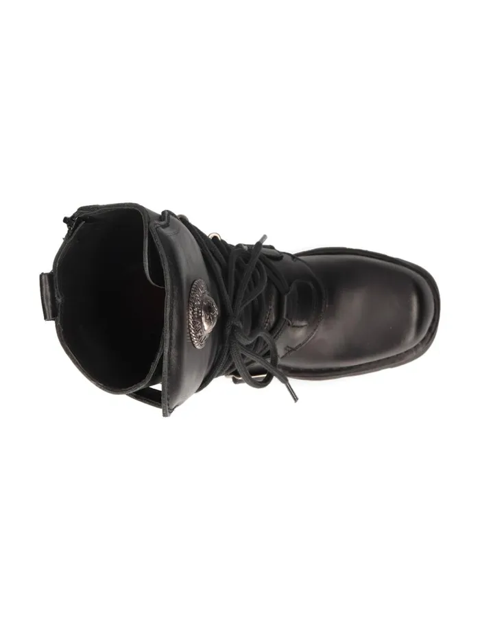WomenMen Boot Black Planing M373S1 New Rock Boots
