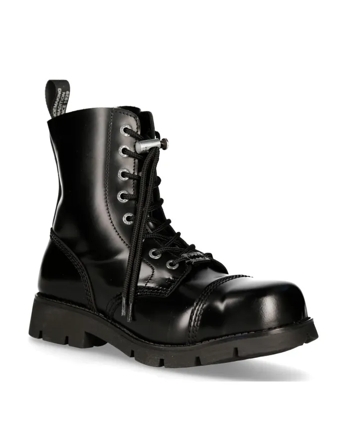 WomenMen Boot Black Planing MRanger008cmtcS1 New Rock Boots