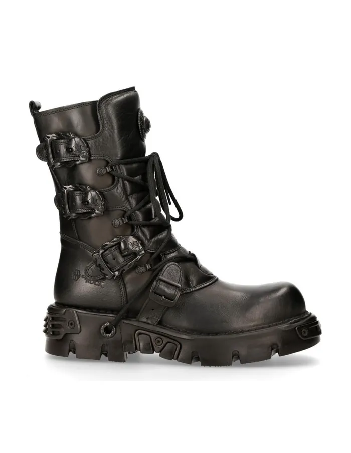 WomenMen Boot Black Reactor M391S18 New Rock Boots