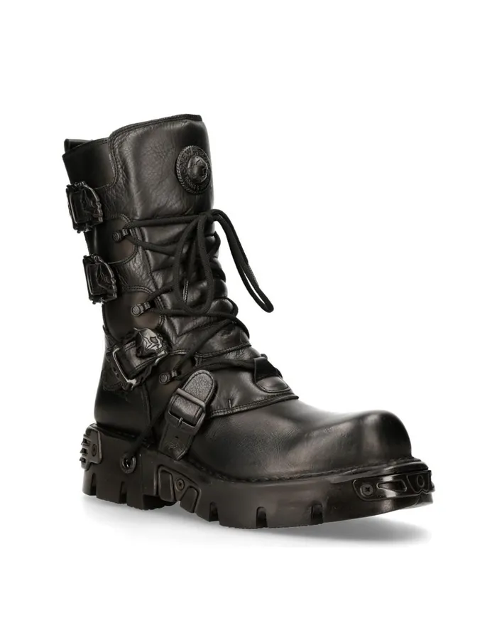 WomenMen Boot Black Reactor M391S18 New Rock Boots