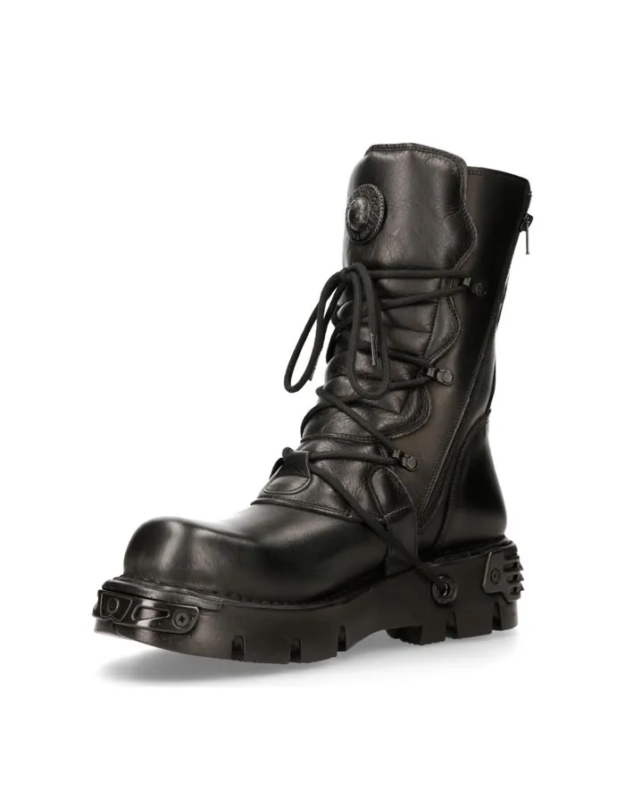 WomenMen Boot Black Reactor M391S18 New Rock Boots