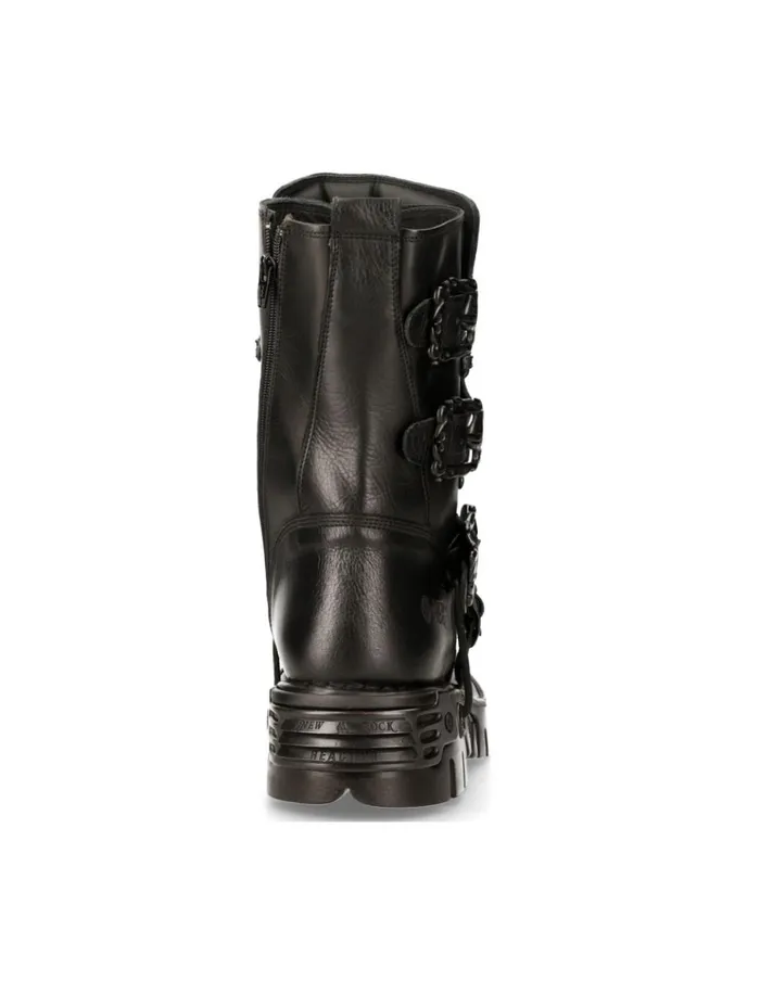 WomenMen Boot Black Reactor M391S18 New Rock Boots