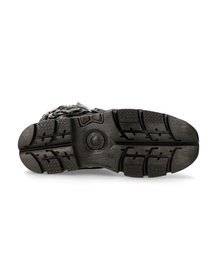 WomenMen Boot Black Reactor M391S18 New Rock Boots