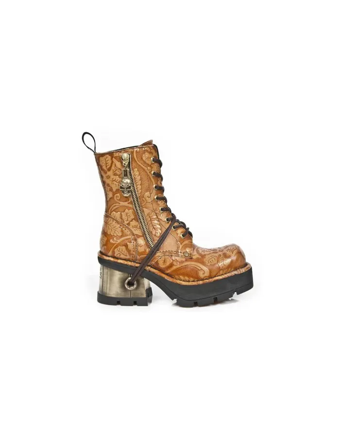 WomenMen Boot Metallic M1046C2 New Rock Boots