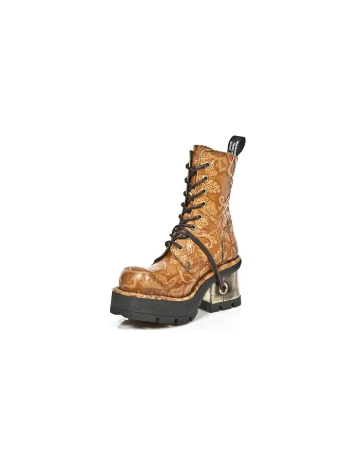 WomenMen Boot Metallic M1046C2 New Rock Boots