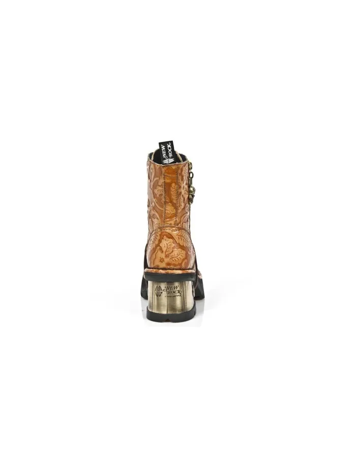 WomenMen Boot Metallic M1046C2 New Rock Boots