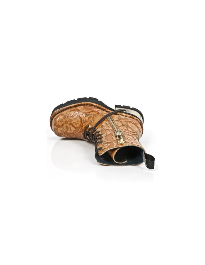 WomenMen Boot Metallic M1046C2 New Rock Boots