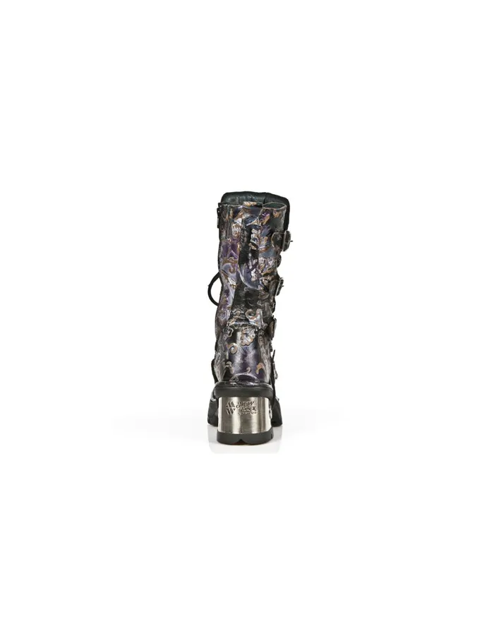 WomenMen Boot Metallic M373Q2 New Rock Boots