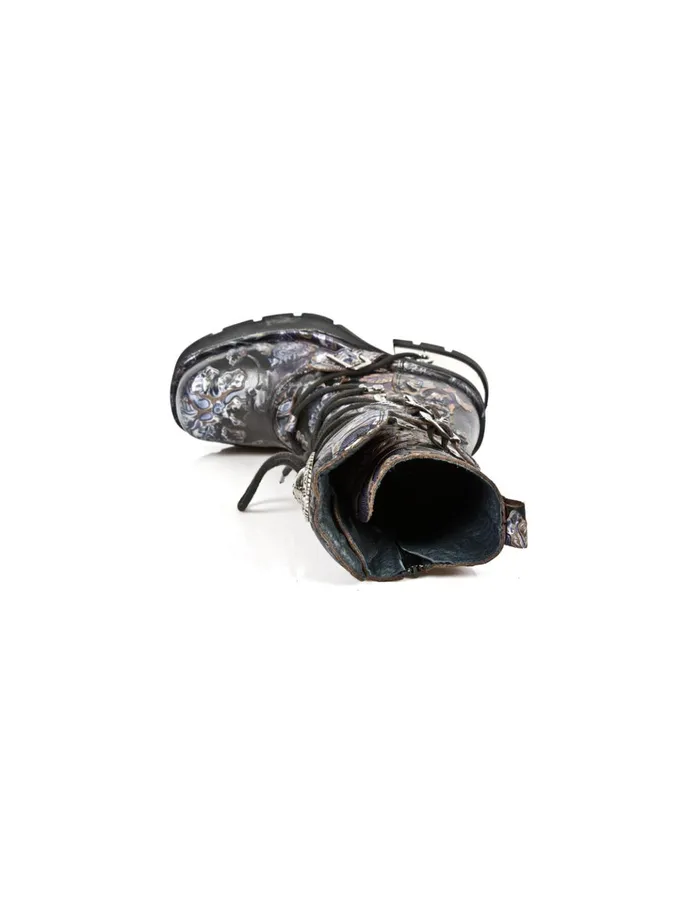 WomenMen Boot Metallic M373Q2 New Rock Boots