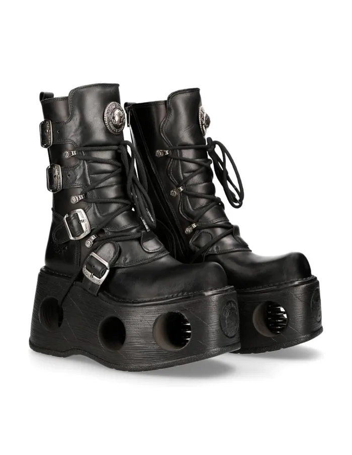 WomenMen Boot Metallic M373S2 New Rock Boots