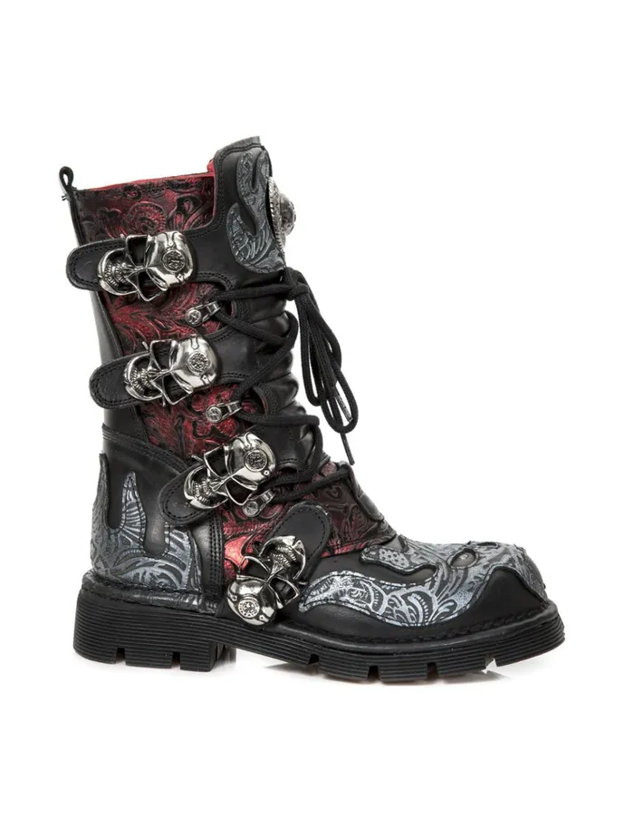 WomenMen Boot Metallic M373czC93 New Rock Boots