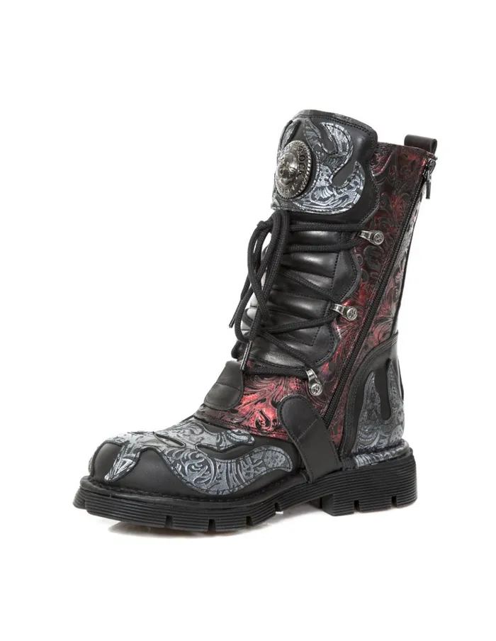 WomenMen Boot Metallic M373czC93 New Rock Boots