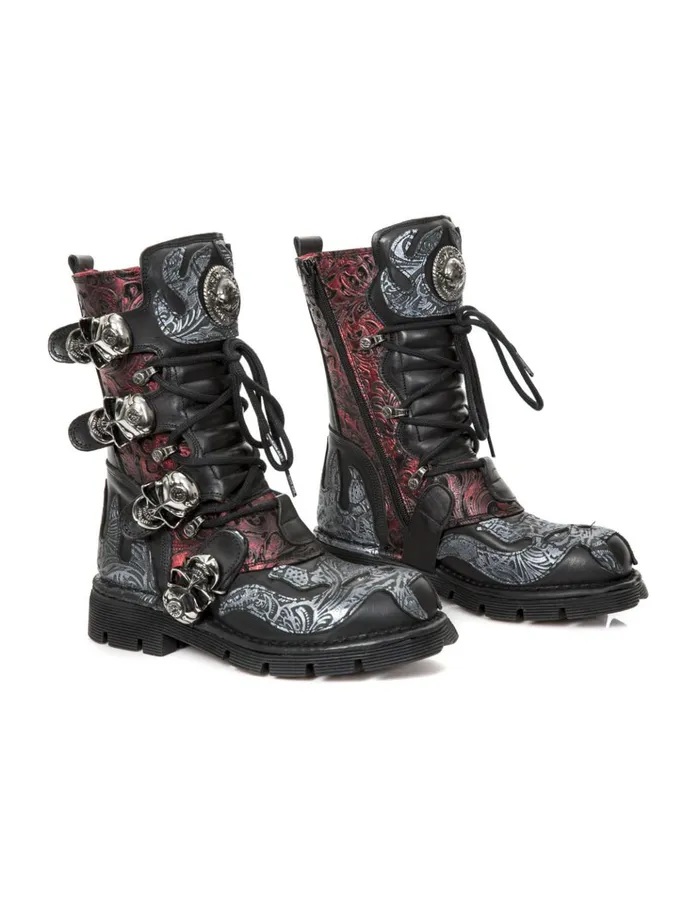 WomenMen Boot Metallic M373czC93 New Rock Boots