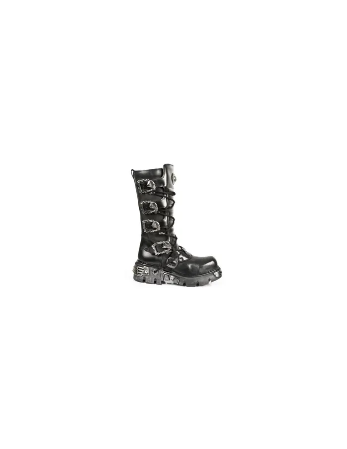 WomenMen Boot Metallic M402C10 New Rock High Boots