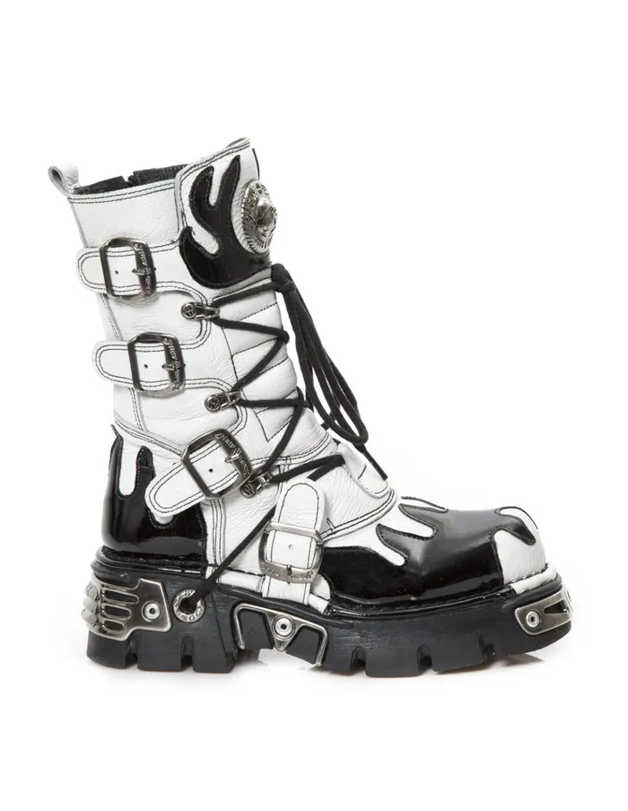 WomenMen Boot Metallic M591C7 New Rock Boots