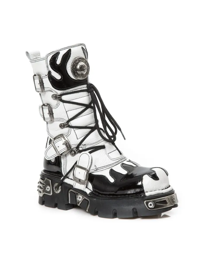 WomenMen Boot Metallic M591C7 New Rock Boots