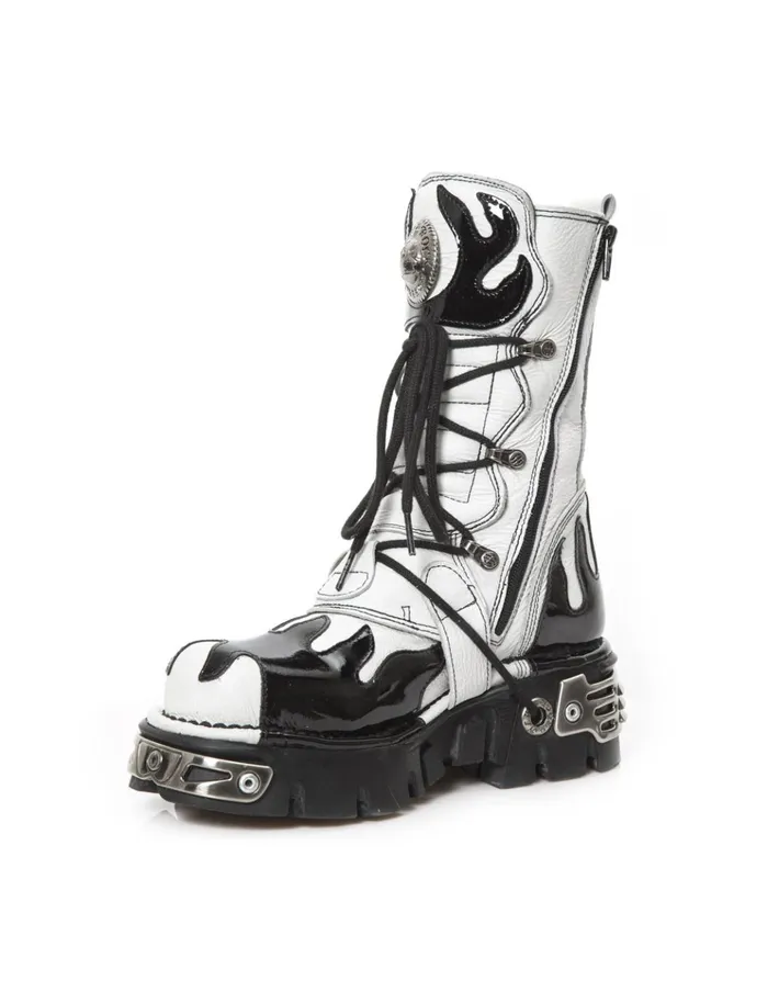 WomenMen Boot Metallic M591C7 New Rock Boots