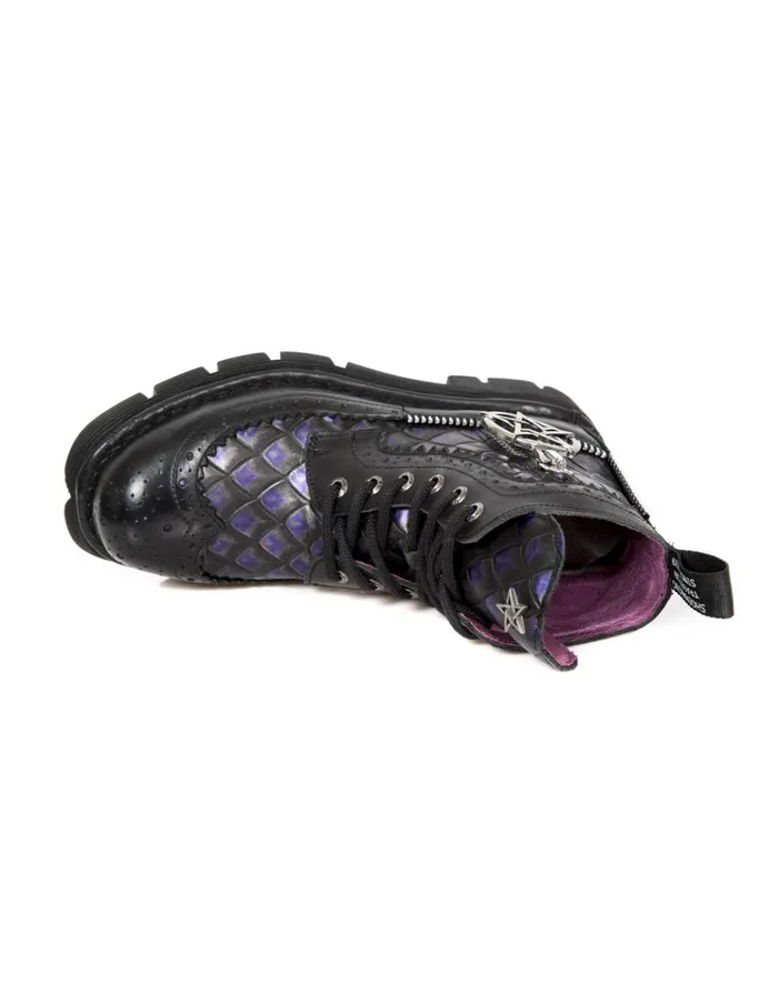 WomenMen Boot Metallic MMili122C1 New Rock Boots