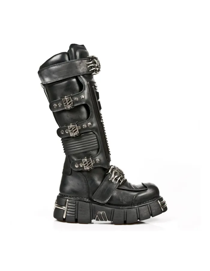 WomenMen High Boot Metallic M1024S1 New Rock High Boots