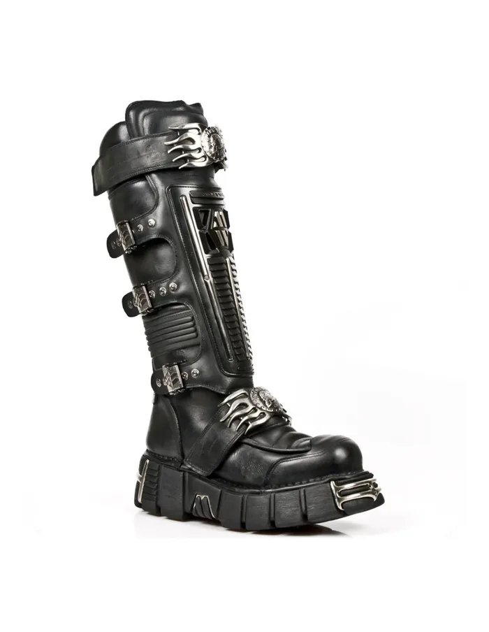 WomenMen High Boot Metallic M1024S1 New Rock High Boots