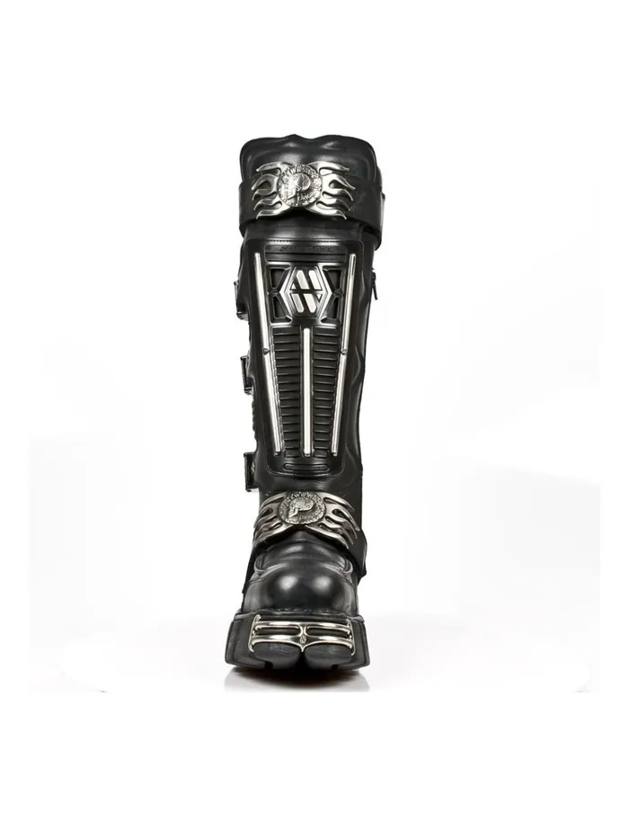 WomenMen High Boot Metallic M1024S1 New Rock High Boots