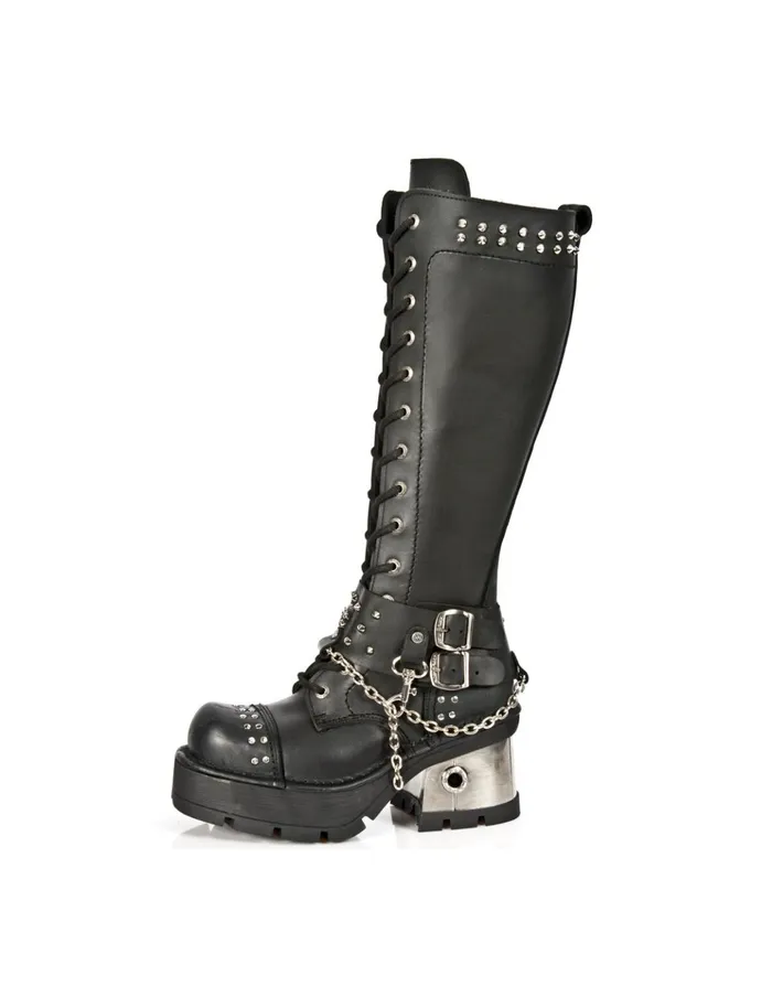 WomenMen High Boot Metallic M1027C1 New Rock Boots