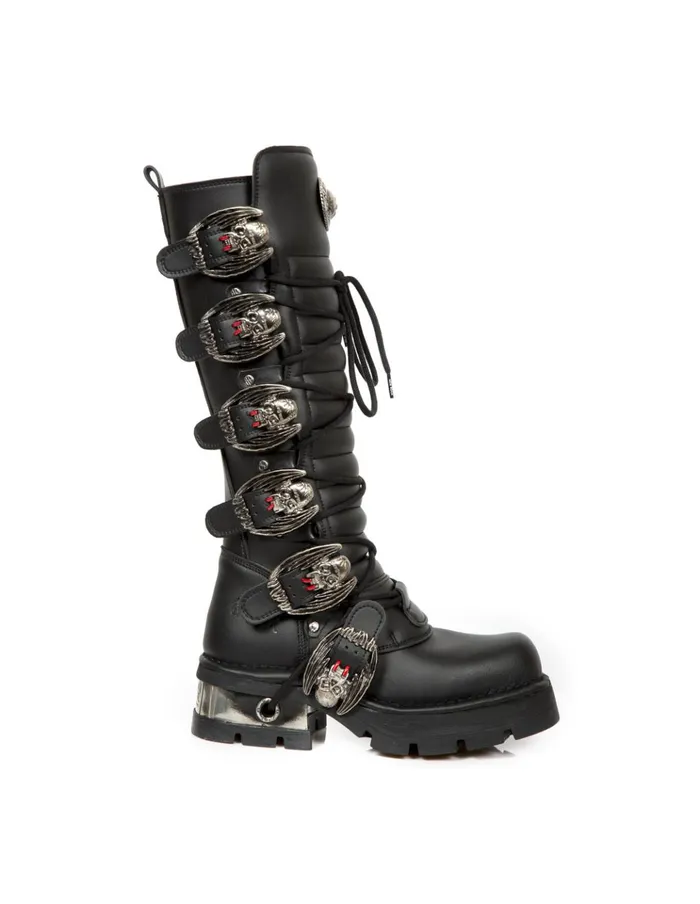 WomenMen High Boot Metallic M272C4 New Rock High Boots