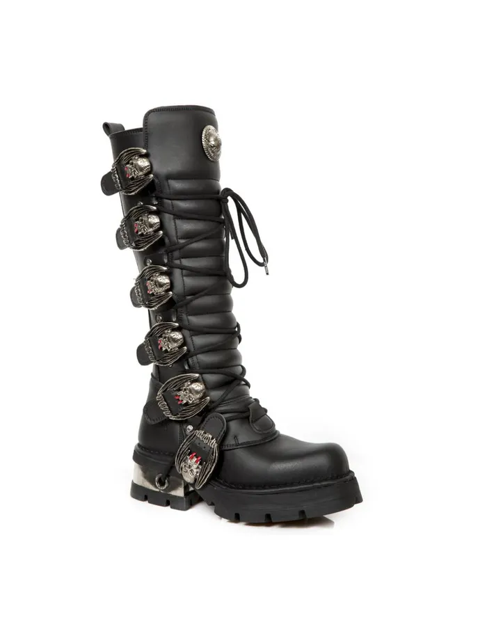 WomenMen High Boot Metallic M272C4 New Rock High Boots