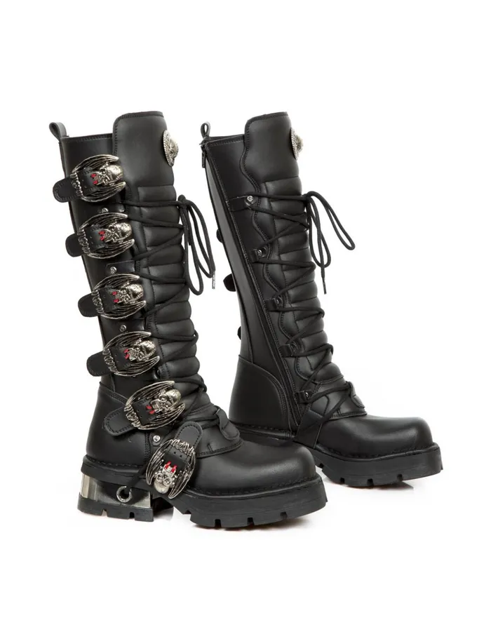 WomenMen High Boot Metallic M272C4 New Rock High Boots