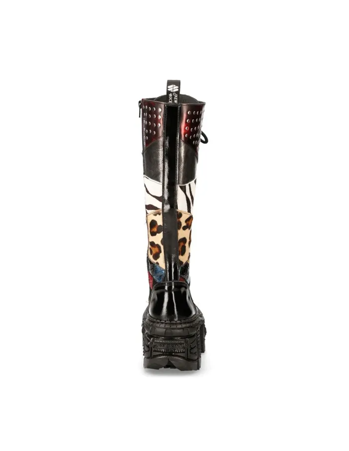 WomenMen MWall210S1 High Boot Tank With Laces New Rock High Boots