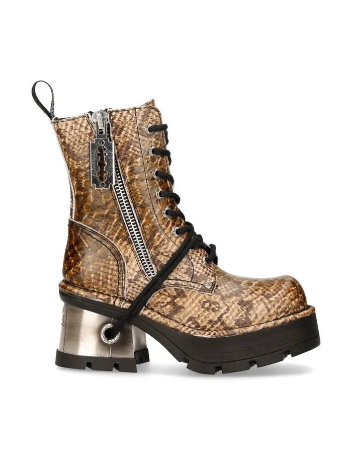 WomenMen Metallic M1045C9 New Rock Boots