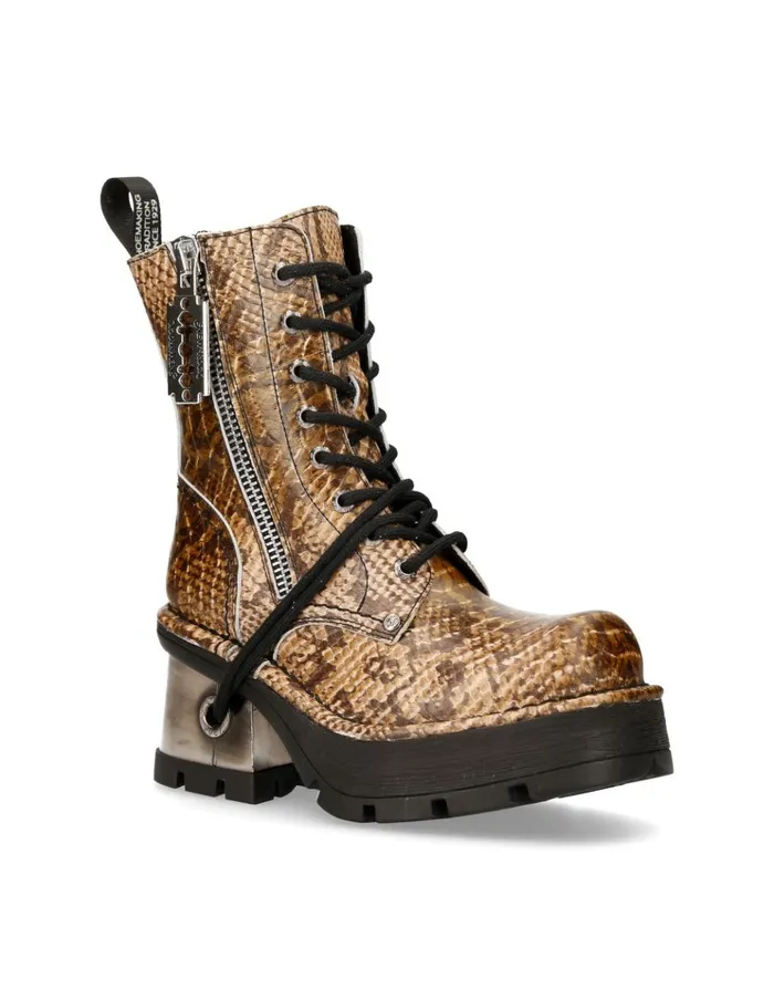 WomenMen Metallic M1045C9 New Rock Boots