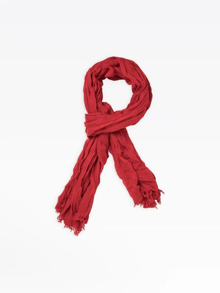 WomenMen Scarves Agns B Red Cotton Scarf To Fight Aids