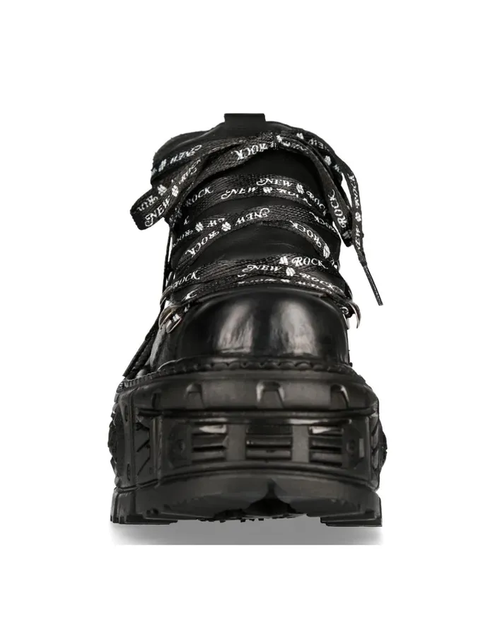 WomenMen Shoe Black Imperfect With Laces MTank120nshlaceS1 New Rock Platform