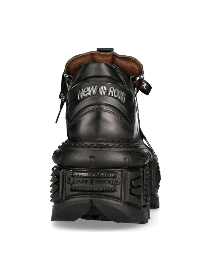WomenMen Shoe Black Imperfect With Laces MTank120nshlaceS1 New Rock Platform