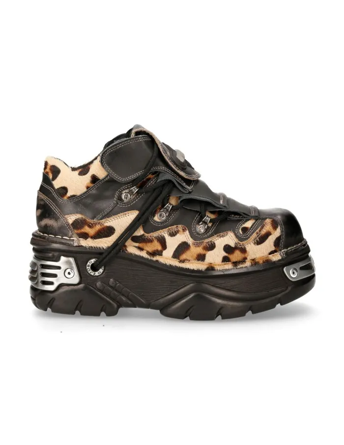 WomenMen Shoe Metallic M1075C4 New Rock Booties