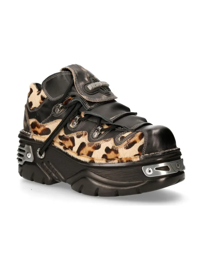 WomenMen Shoe Metallic M1075C4 New Rock Booties