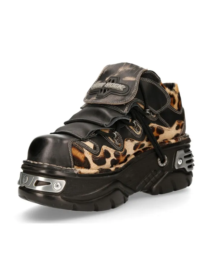 WomenMen Shoe Metallic M1075C4 New Rock Booties