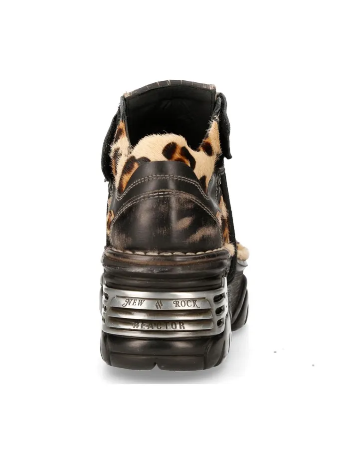 WomenMen Shoe Metallic M1075C4 New Rock Booties