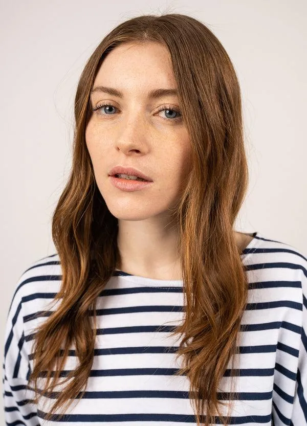 Women MINQUIERS DROP II White Navy Saint James Breton Striped Shirts Women MINQUIERS DROP II White Navy Saint James Breton Striped Shirts