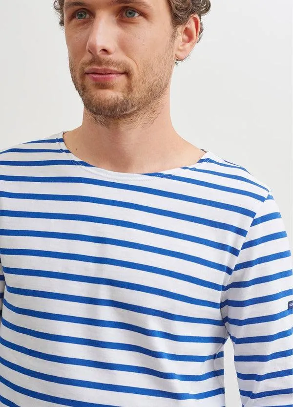 Women MINQUIERS MODERN White Royal Blue Saint James Breton Striped Shirts Women MINQUIERS MODERN White Royal Blue Saint James Breton Striped Shirts
