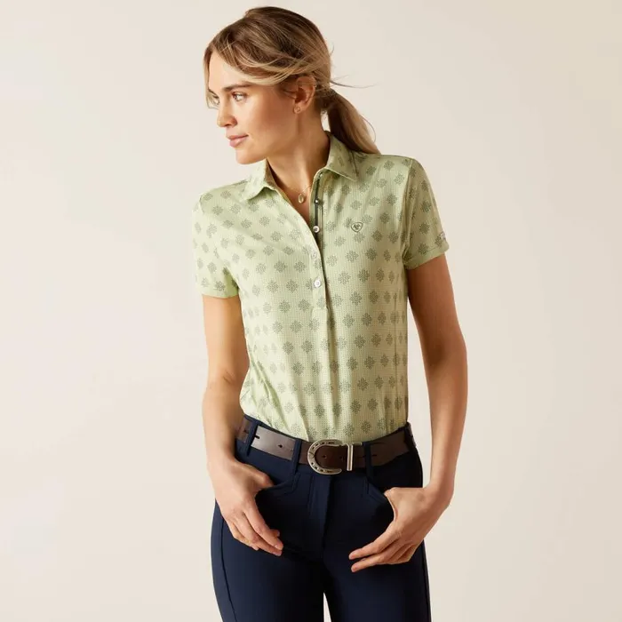Women Motif Polo Laurel Green Geo Ariat TShirts and Tops