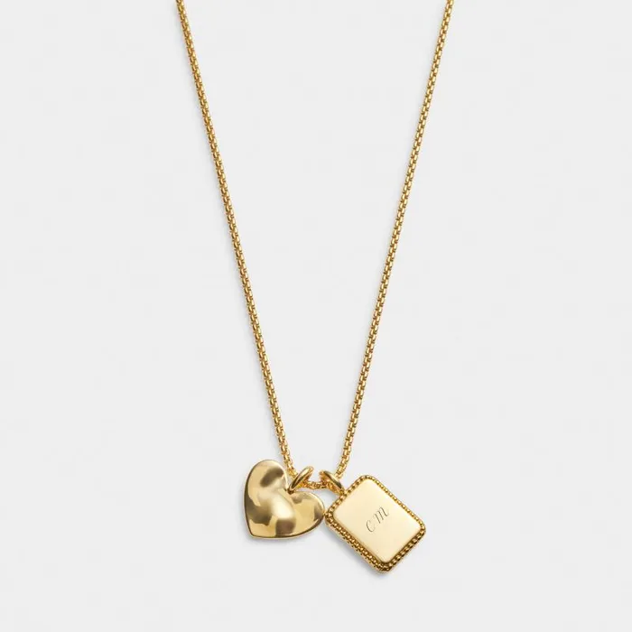 Women Mum039 Waterproof Gold Charm Necklace Katie Loxton Personalised Jewellery Gifts