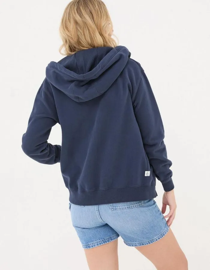 Women Nightwear and Loungewear FatFace Amy Zip Through Hoodie Navy