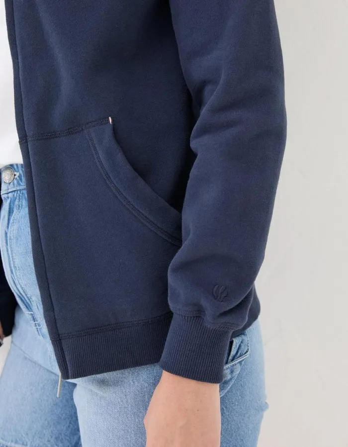 Women Nightwear and Loungewear FatFace Amy Zip Through Hoodie Navy