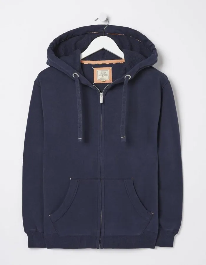 Women Nightwear and Loungewear FatFace Amy Zip Through Hoodie Navy