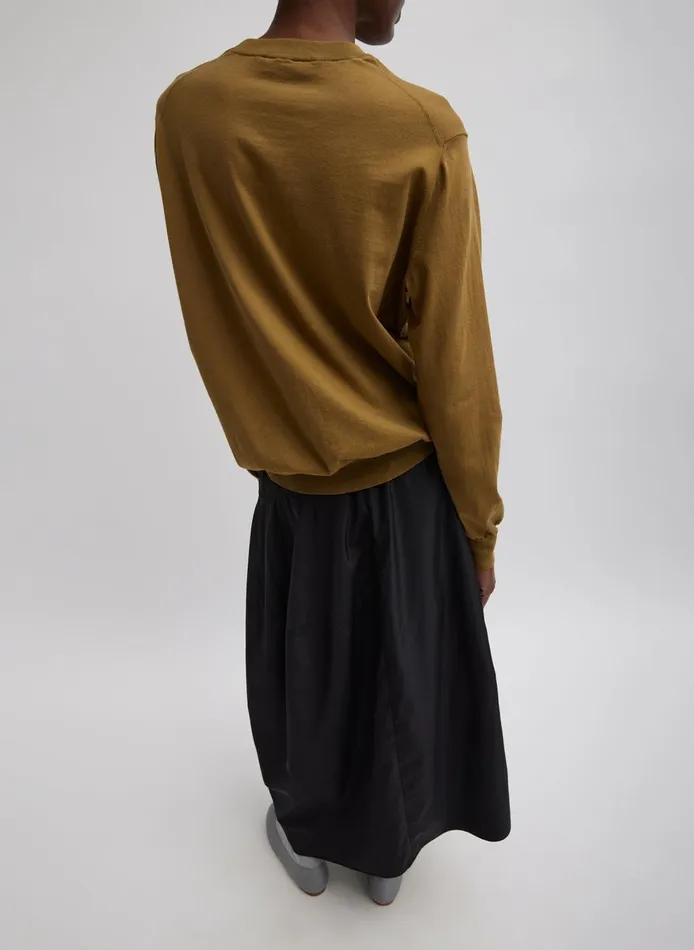 Women Nylon Asymmetrical Balloon Skirt Black Tibi Fundamentals